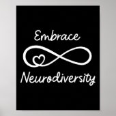 Embrace Neurodiversity Autisme Awareness Teacher M Poster (Voorkant)
