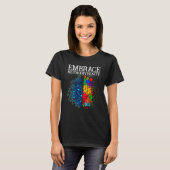 Embrace Neurodiversity Brain Adhd Autisme Awarenes T-shirt (Voorkant volledig)