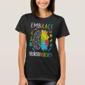 Embrace Neurodiversity Brain Autism Awareness Puzz T-shirt (Voorkant)