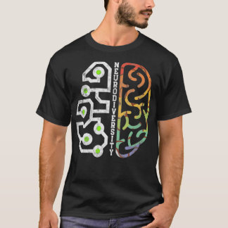 Embrace Neurodiversity Brain Autisme Awareness2 T-shirt