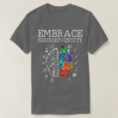Embrace Neurodiversity Brain Embracce ADHD T-shirt (Design voorkant)