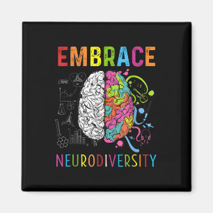 Embrace Neurodiversity Brain Embrace Adhd Autism Magneet