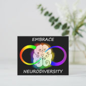 Embrace Neurodiversity Briefkaart (Staand voorkant)