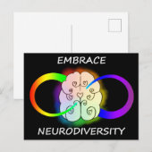 Embrace Neurodiversity Briefkaart (Voorkant / Achterkant)