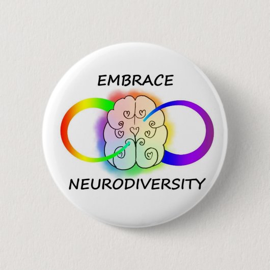 Embrace Neurodiversity Button (Voorkant)