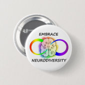 Embrace Neurodiversity Button (Voorkant /achterkant)