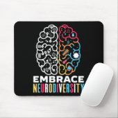 Embrace Neurodiversity Design for a Autism Awarene Muismat (Met muis)