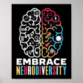 Embrace Neurodiversity Design for a Autism Awarene Poster (Voorkant)