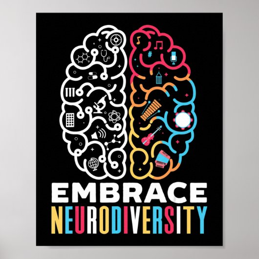 Embrace Neurodiversity Design for a Autism Awarene Poster (Voorkant)