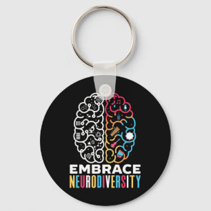 Embrace Neurodiversity Design for a Autism Awarene Sleutelhanger