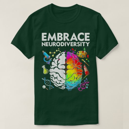 Embrace Neurodiversity Tie Dye Autism mam Autisme  T-shirt (Design voorkant)