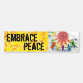 Embrace Peace Mixed Media Artwork Bumpersticker (Voorkant)