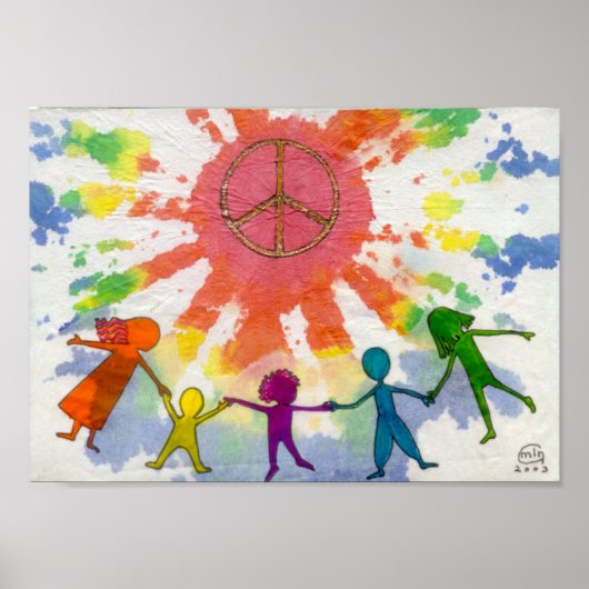 Embrace Peace Mixed Media Artwork Poster (Voorkant)