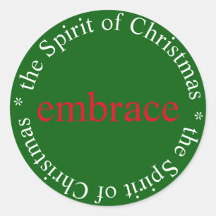 Embrace spirit van Kerst sticker