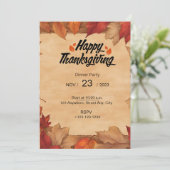 EMBRACE THE BEAUTY OF AUTUMN WITH OUR INVITATION  KAART (Staand voorkant)