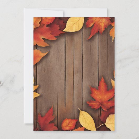 EMBRACE THE BEAUTY OF AUTUMN WITH OUR INVITATION  KAART (Achterkant)