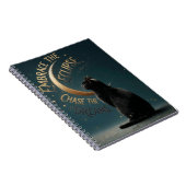 "Embrace the Eclipse" Celestial Cat Illustration Notitieboek (Rechterzijde)