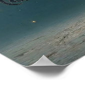 "Embrace the Eclipse" Celestial Cat Illustration Poster (Hoek)