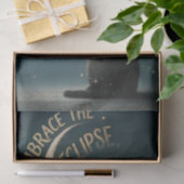 "Embrace the Eclipse" Celestial Cat Illustration Tissuepapier (Geschenk)