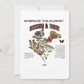 Embrace the Journey Blossom & Thrive for Self Grow Kaart (Achterkant)
