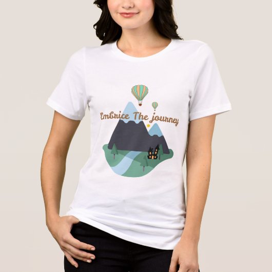 Embrace The Journey Tri-Blend Shirt (Voorkant)