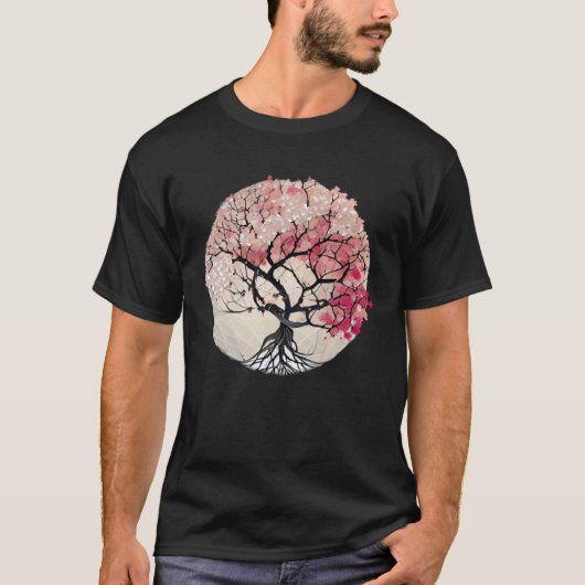 Embrace the Magic of Nature with this Cherry Bloss T-shirt (Voorkant)