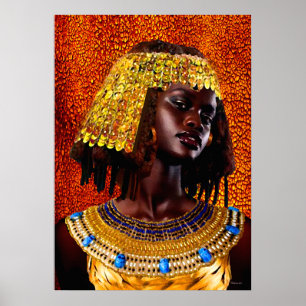 “Embrace the Majesty of Nubian Queens” Poster
