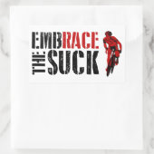 Embrace the Suck (fietsen) Rechthoekige Sticker (Tas)