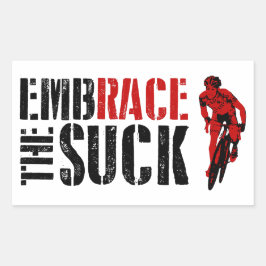 Embrace the Suck (fietsen) Rechthoekige Sticker