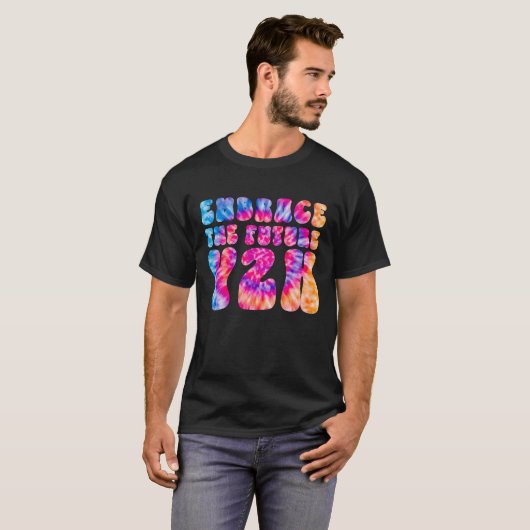 EMBRACE THE TOETURE Y2K Tie Dye T-shirt (Voorkant volledig)