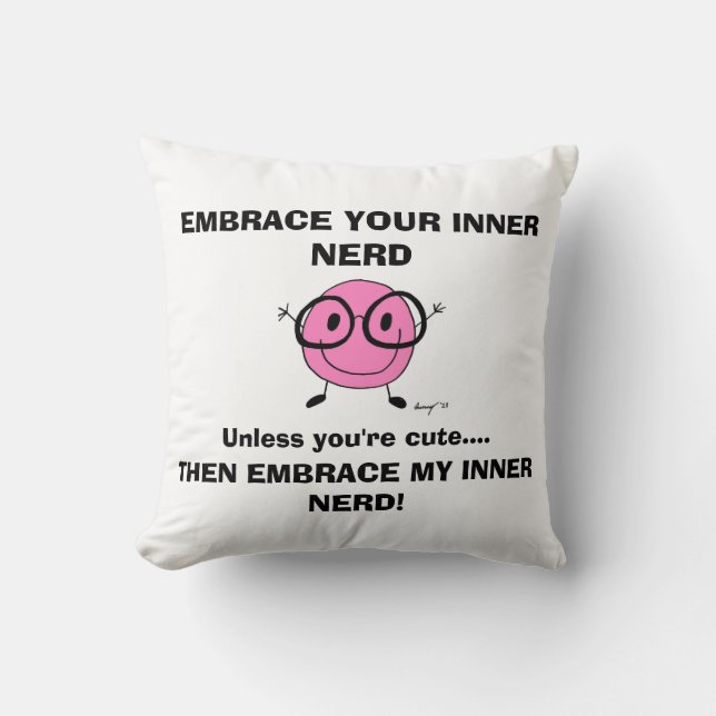 EMBRACE UW BINNER NERD Pillow Kussen (Voorkant)