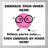 EMBRACE UW BINNER NERD Poster (Voorkant)