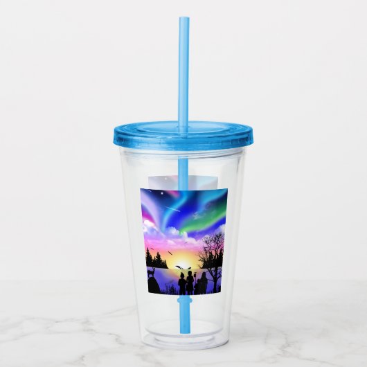 Embrace van natuur acryl drinkbeker (Voorkant)