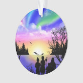 Embrace van natuur ornament (voorkant)
