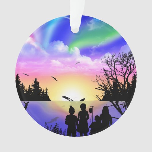 Embrace van natuur ornament (voorkant)