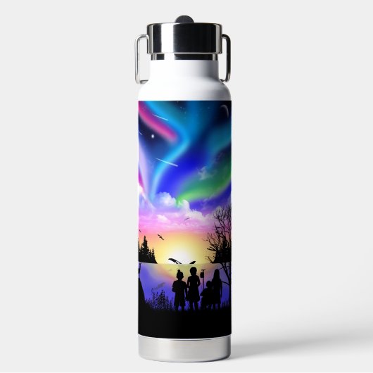 Embrace van natuur waterfles (Voorkant)