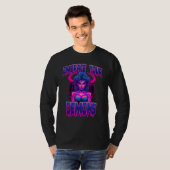 Embrace Your Inner Demon 80s Death Metal Succubus T-shirt (Voorkant volledig)