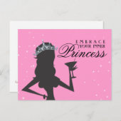 Embrace Your Inner Prinses Funny Briefkaart (Voorkant / Achterkant)