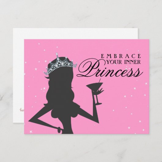 Embrace Your Inner Prinses Funny Briefkaart (Voorkant / Achterkant)