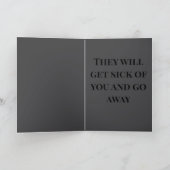 "Embrace your nemesis" (Any) Joke  Kaart (Binnen)