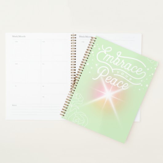 Embrace Your Peace Mint Planner (Display)