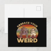 Embrace Your Weird Alien Briefkaart (Voorkant / Achterkant)