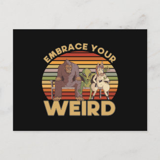 Embrace Your Weird Alien Briefkaart