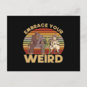 Embrace Your Weird Alien Briefkaart (Voorkant)