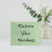 Embrace Your Weirdness Briefkaart (Staand voorkant)
