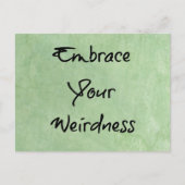 Embrace Your Weirdness Briefkaart (Voorkant)