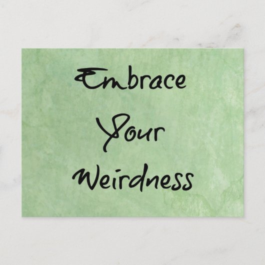 Embrace Your Weirdness Briefkaart (Voorkant)