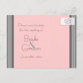 Embracing Couple Save the Date Briefkaart (Achterkant)