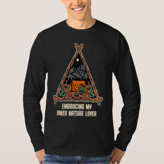 Embracing Inner Nature  Camping Forest Camper Jung T-shirt