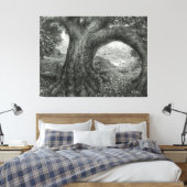 Embracing Risk Tree Canvas Afdruk (Insitu (Slaapkamer))